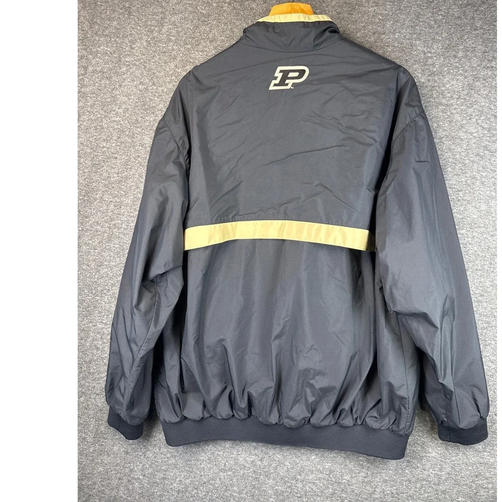 Nike Purdue Boilermakers Track Jacket NCAA Men XL Gray Gold Full Zip Windbreaker
